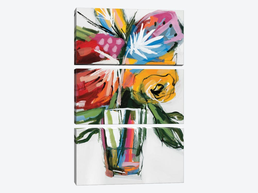 November Blooms V by A. Fitzsimmons 3-piece Canvas Wall Art
