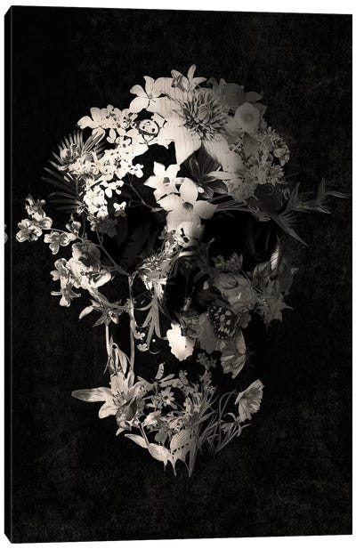 Spring Skull Canvas Art Print - Horror Art