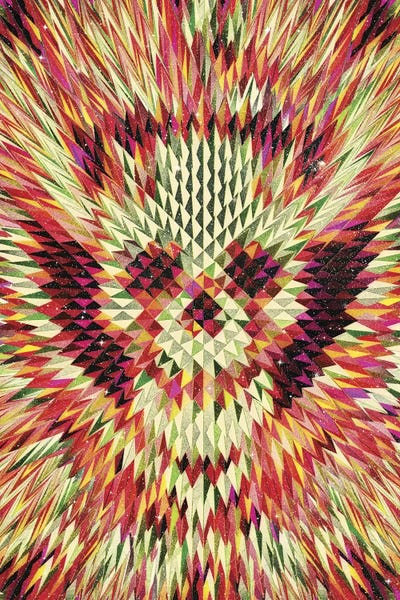 Geo Skull by Ali Gulec multi panel art