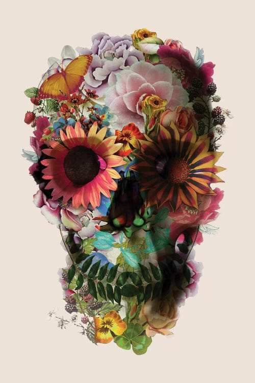 Skull 2 Beige by Ali Gulec wall art