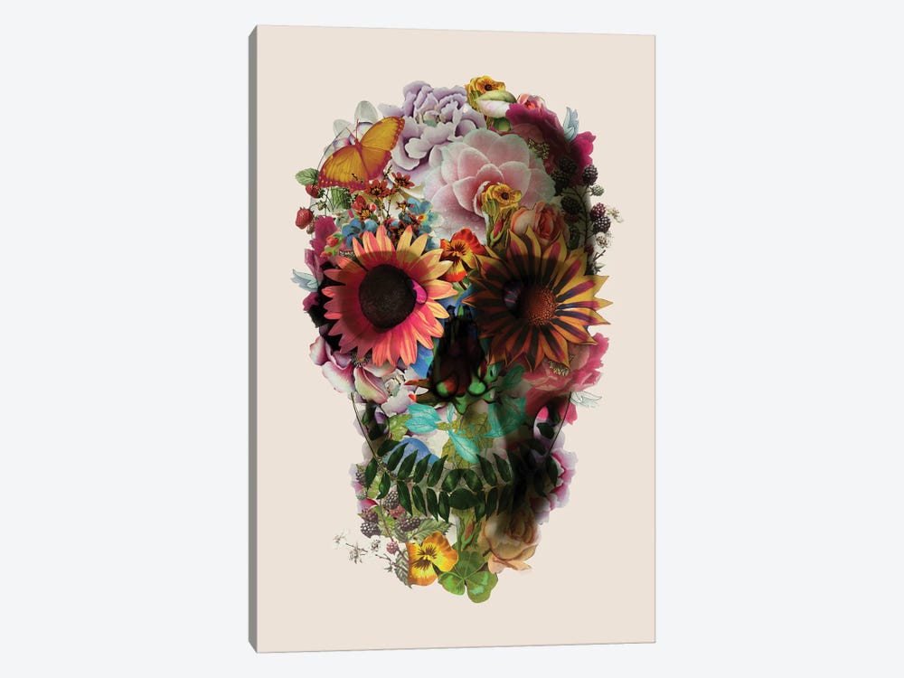 Skull 2 Beige by Ali Gulec 1-piece Art Print