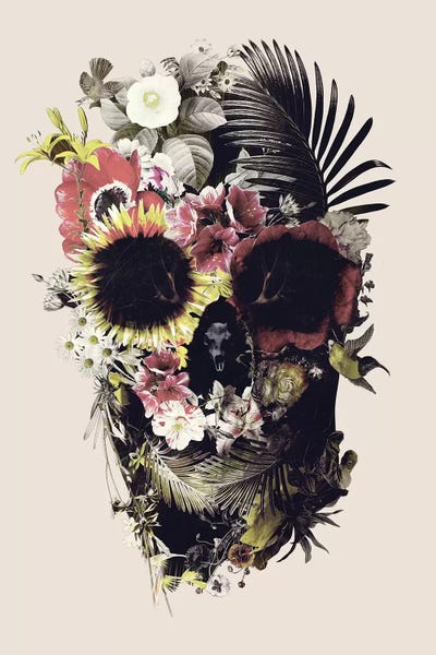 Skulls: Garden Skull Beige by Ali Gulec