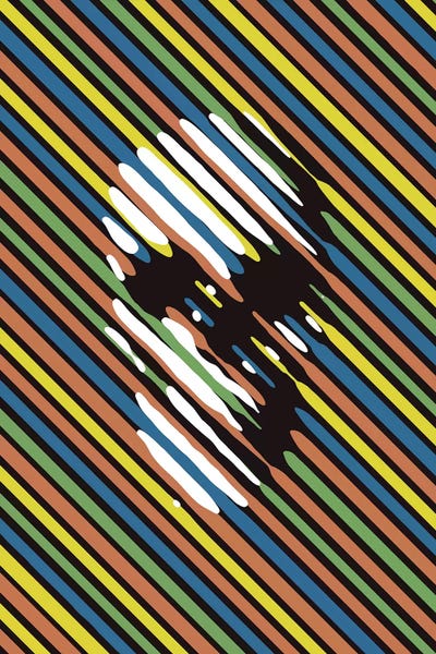 Stripes: Stripe Skull Portrait by Ali Gulec