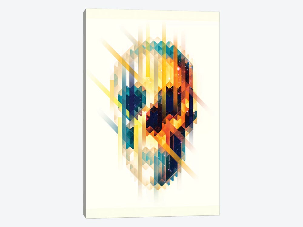 Lava Skull Portrait by Ali Gulec 1-piece Canvas Art Print