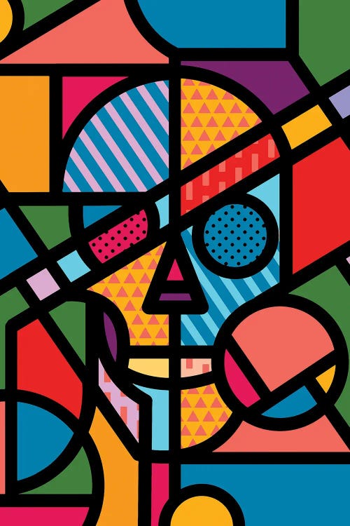 Vitrail Skull II by Ali Gulec wall art