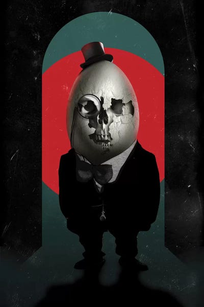 Humpty Dumpty by Ali Gulec multi panel art