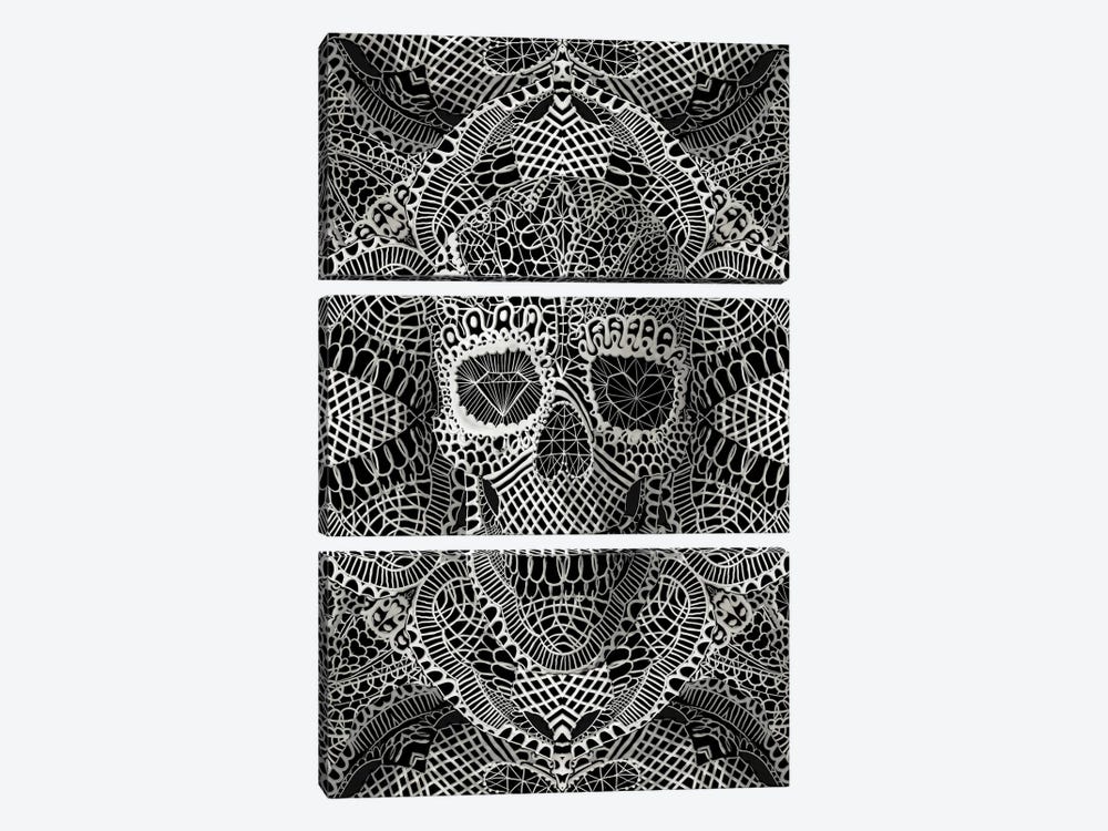 Lace Skull by Ali Gulec 3-piece Canvas Artwork
