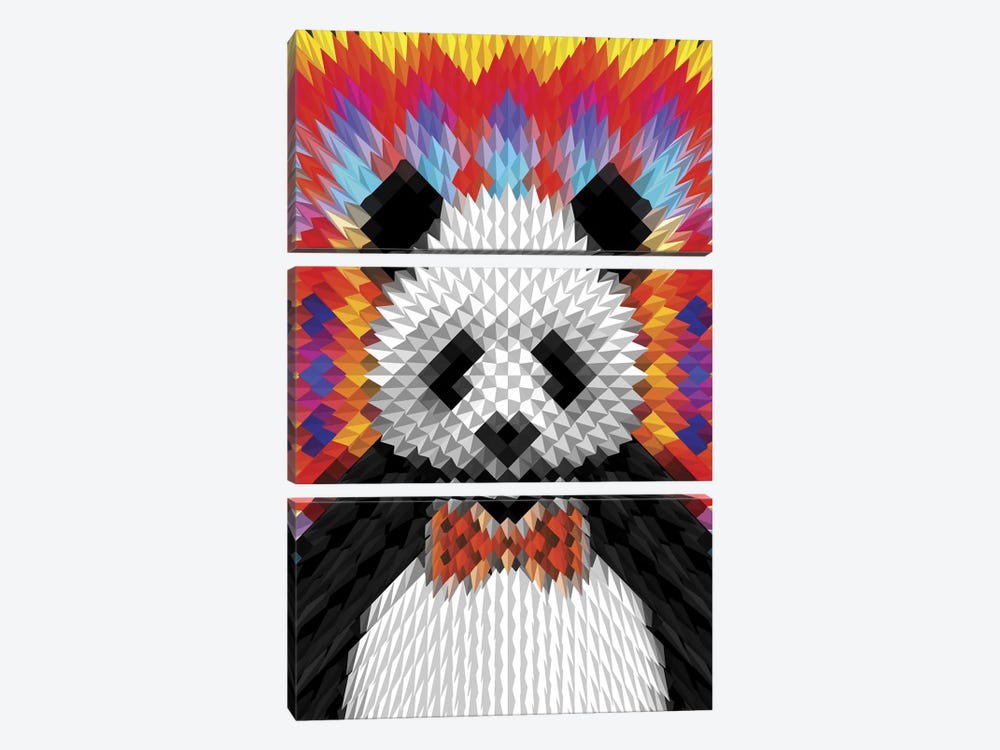 Panda by Ali Gulec 3-piece Art Print
