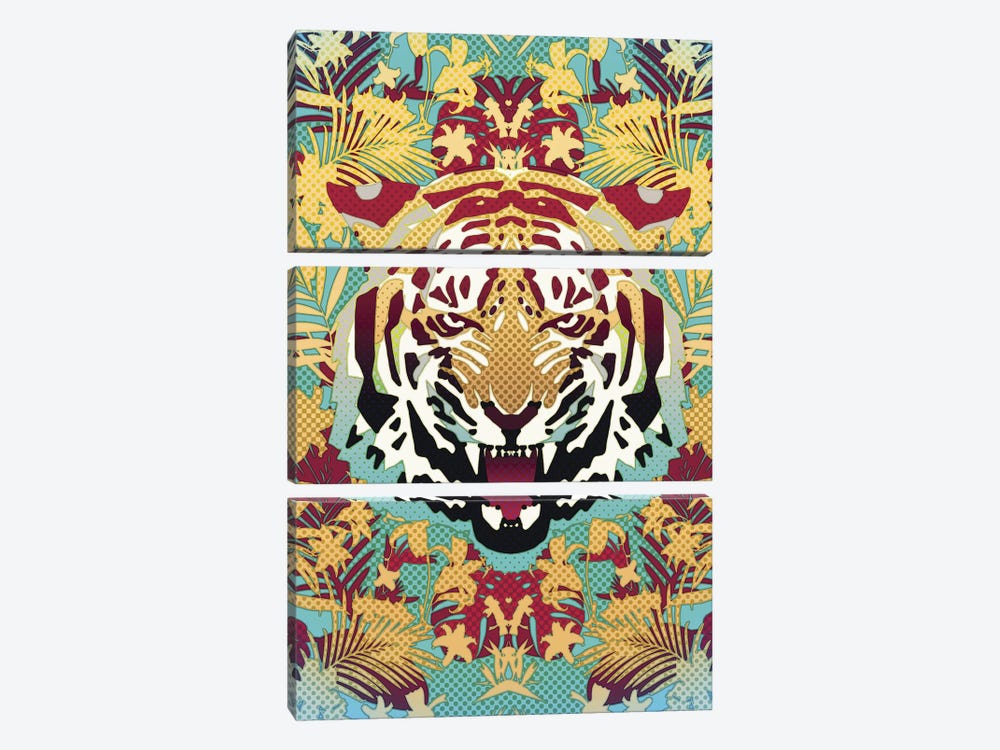 Tiger by Ali Gulec 3-piece Art Print