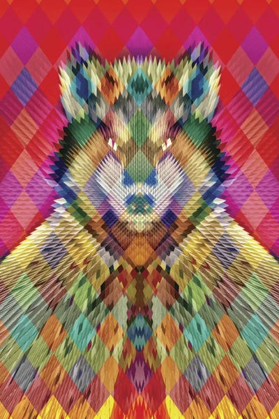 Corporate Wolf by Ali Gulec multi panel art