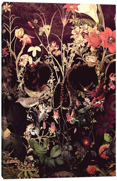 Bloom Canvas Art Print - Skull Art