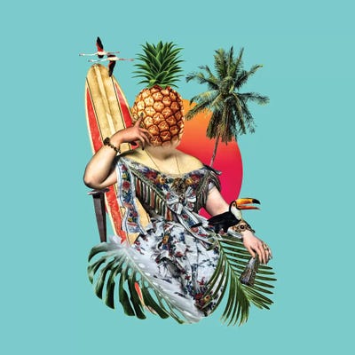 Chillax,  Square by Ali Gulec acrylic art print