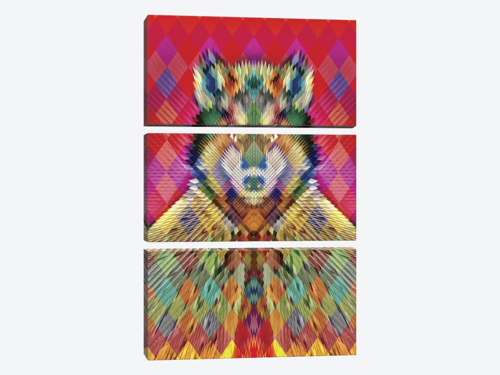 Corporate Wolf 3-piece Canvas Print