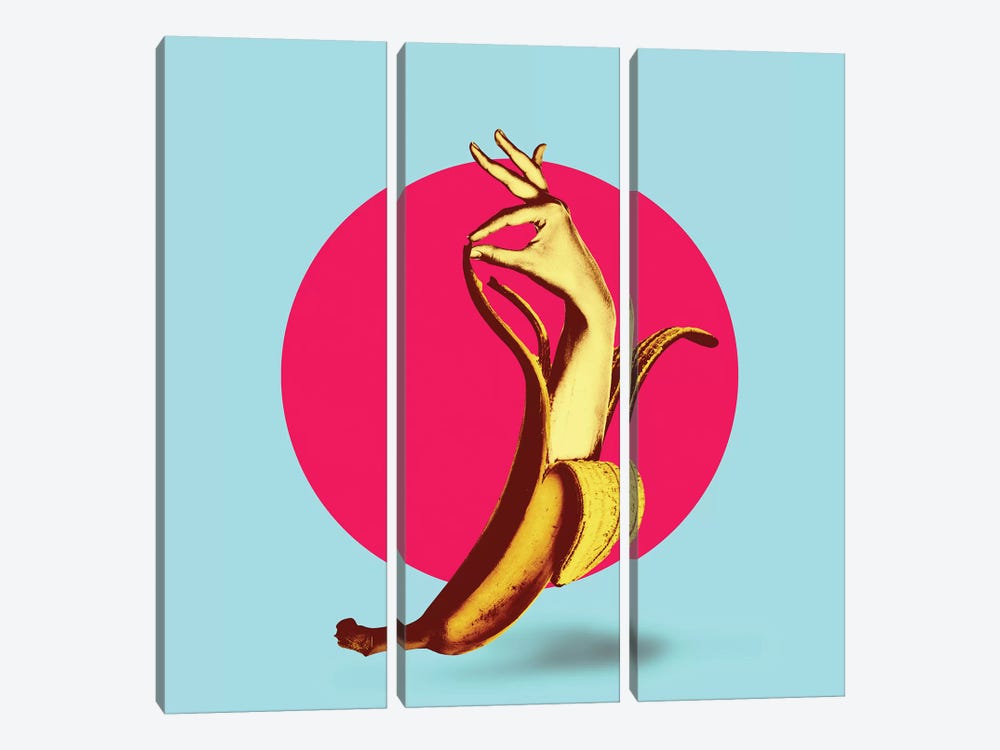 El Banana by Ali Gulec 3-piece Canvas Artwork