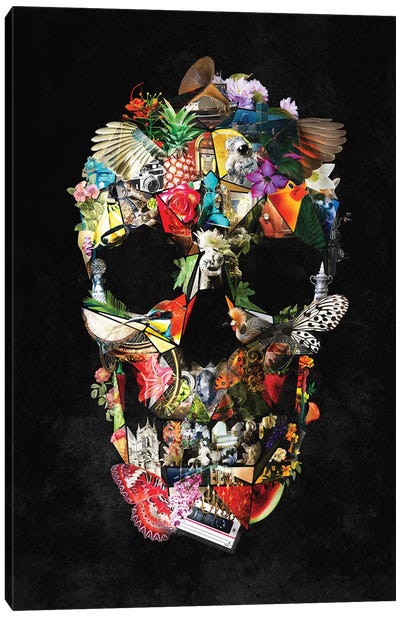 Fragile, Vertical Canvas Art Print - Skull Art