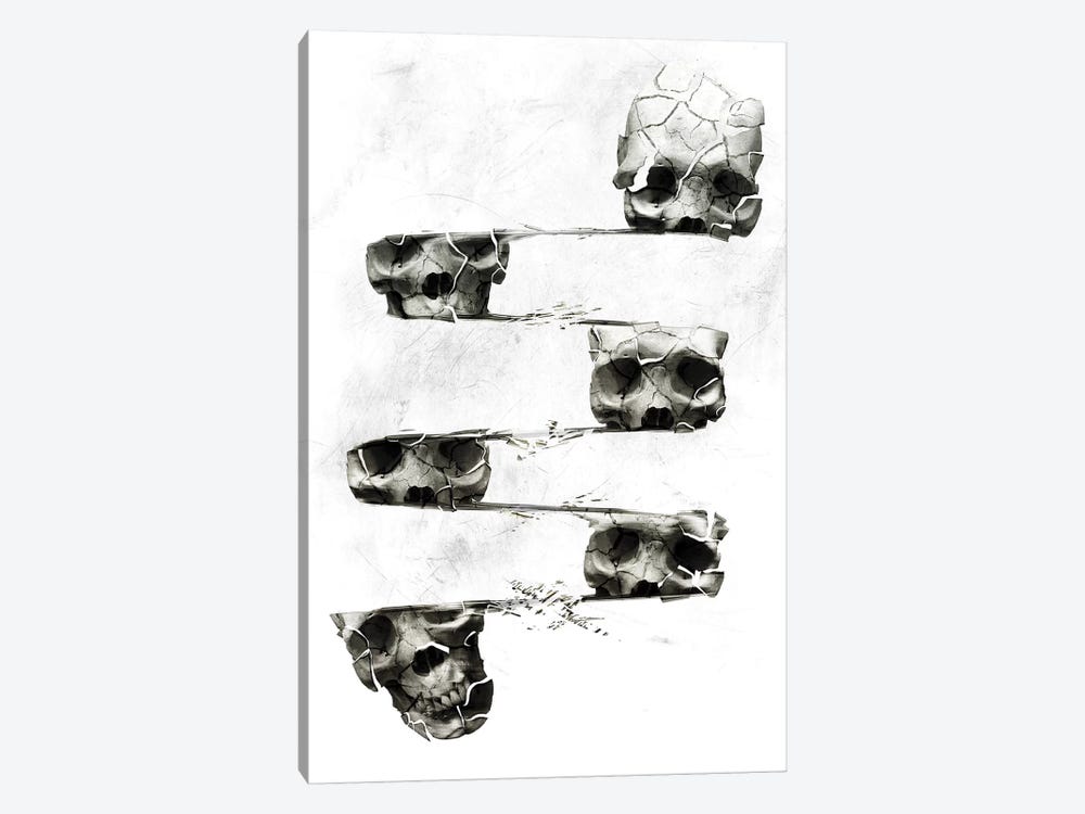 Distorted Skull by Ali Gulec 1-piece Canvas Artwork