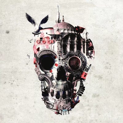 Istanbul Skull I, Square by Ali Gulec acrylic art print