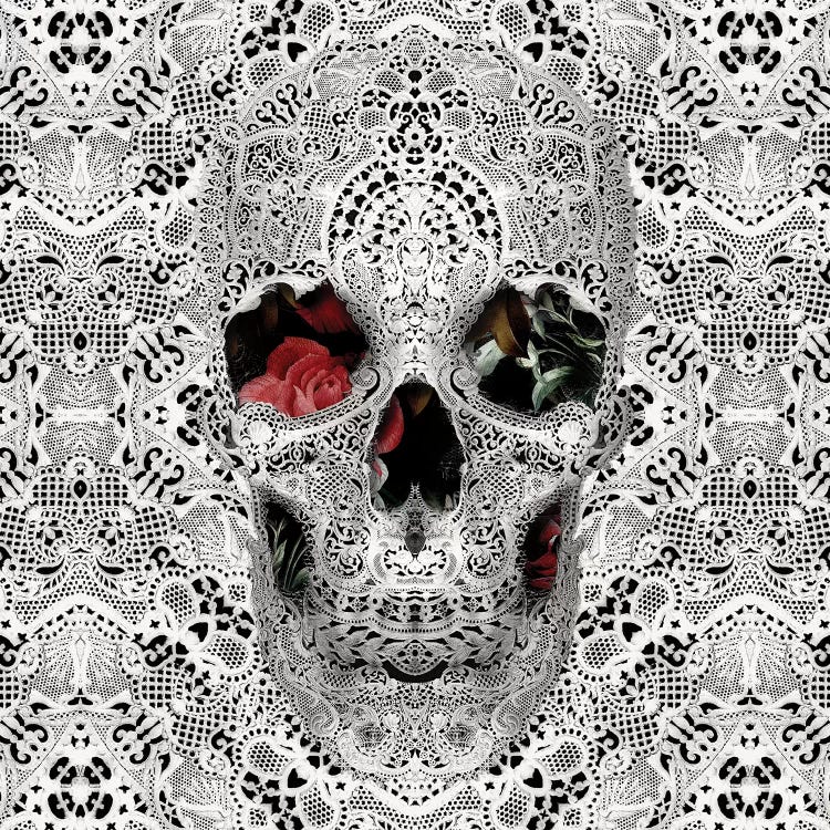 Lace Skull II, Square by Ali Gulec wall art