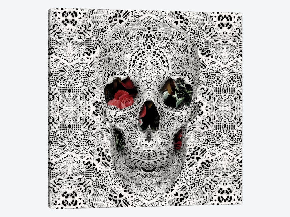 Lace Skull II, Square by Ali Gulec 1-piece Art Print