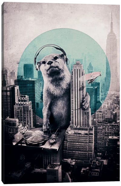 DJ Canvas Art Print - Rodent Art