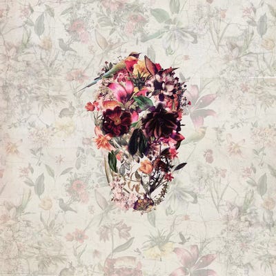 New Skull, Square by Ali Gulec acrylic art print