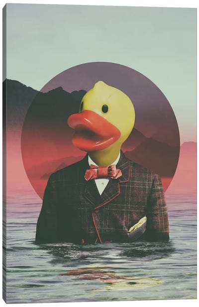 Rubber Ducky Canvas Art Print - Hipster Art