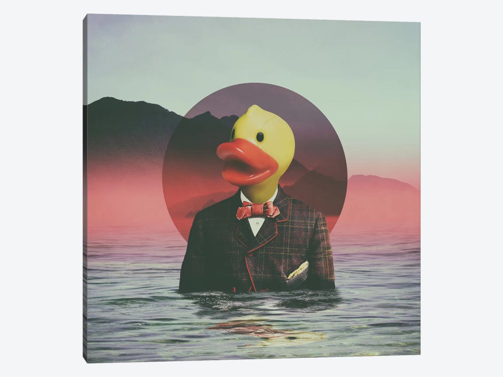Rubber Ducky, Square by Ali Gulec 1-piece Canvas Wall Art
