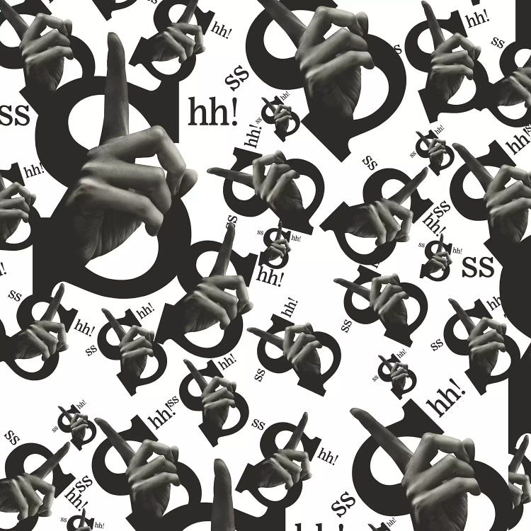Shh All Over by Ali Gulec wall art