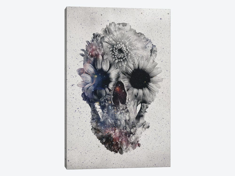 Floral Skull #2 1-piece Canvas Art Print