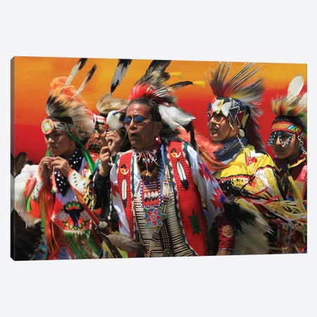 American Indian Celebration Canvas Print #AGD38} by Angelika Drake Canvas Print