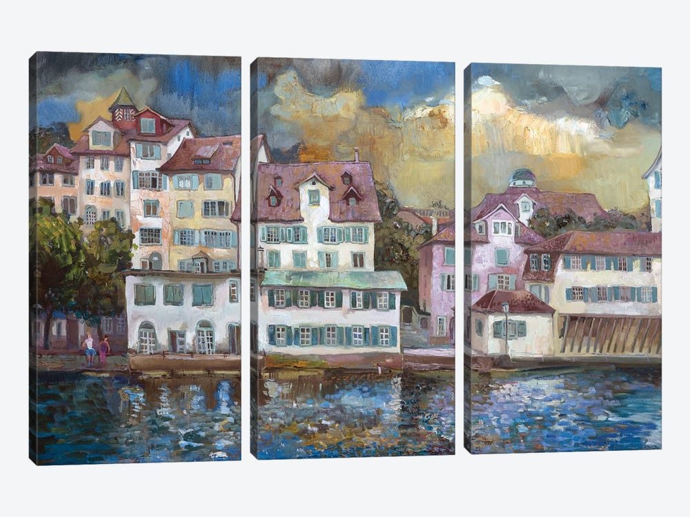 Zurich by Anastasiia Grygorieva 3-piece Canvas Print