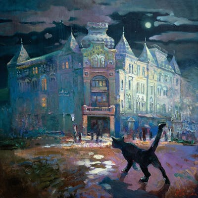 Cat by Anastasiia Grygorieva canvas print