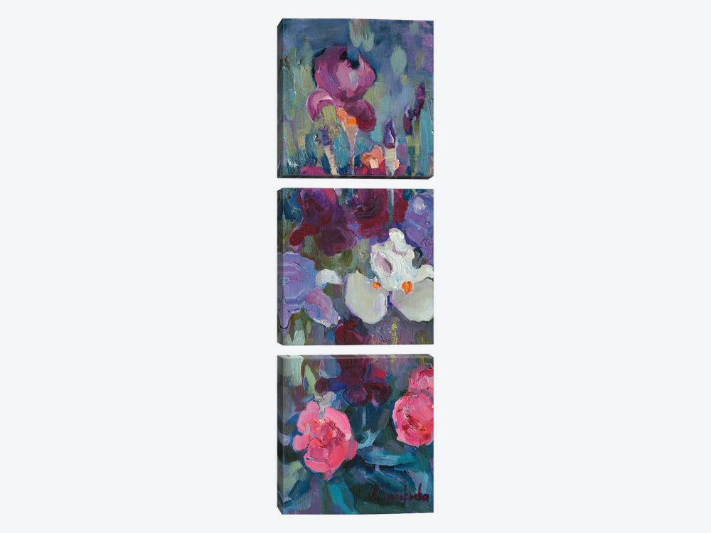 Iris Day by Anastasiia Grygorieva 3-piece Canvas Art