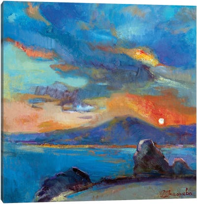 Maratea Sunset Canvas Art Print - Anastasiia Grygorieva
