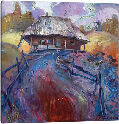 Hut Canvas Art Print - Anastasiia Grygorieva