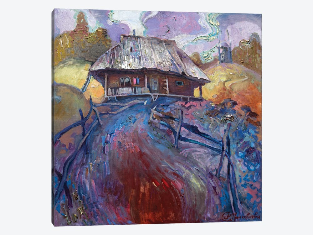 Hut by Anastasiia Grygorieva 1-piece Canvas Art