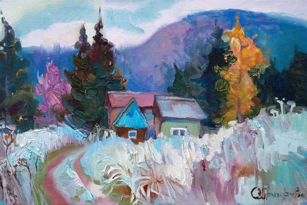 Pastel Impressionism: Frosty by Anastasiia Grygorieva