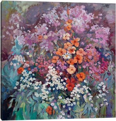 Flowers Canvas Art Print - Anastasiia Grygorieva