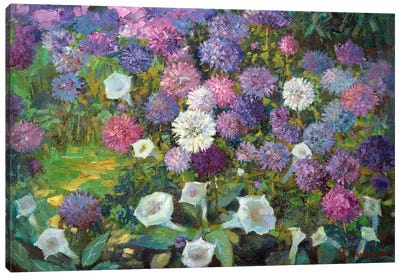 Dream Flowerbed Canvas Art Print - Anastasiia Grygorieva
