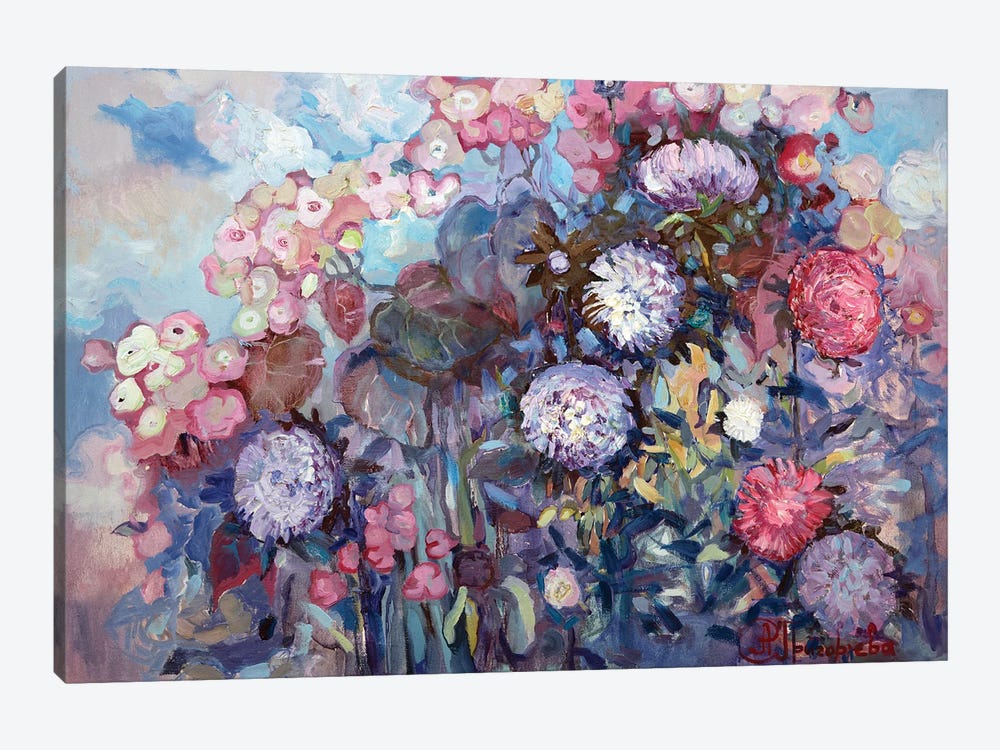 Autumn Flowers by Anastasiia Grygorieva 1-piece Canvas Art Print