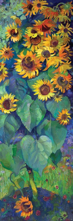 One Sunflower by Anastasiia Grygorieva wall art