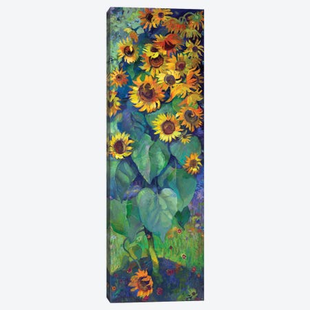 One Sunflower Canvas Print #AGG129} by Anastasiia Grygorieva Canvas Wall Art