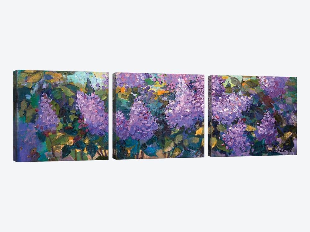 Lilac by Anastasiia Grygorieva 3-piece Art Print