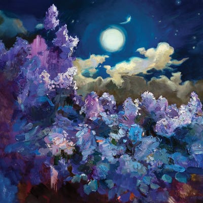 FullMoon Lilac by Anastasiia Grygorieva canvas print