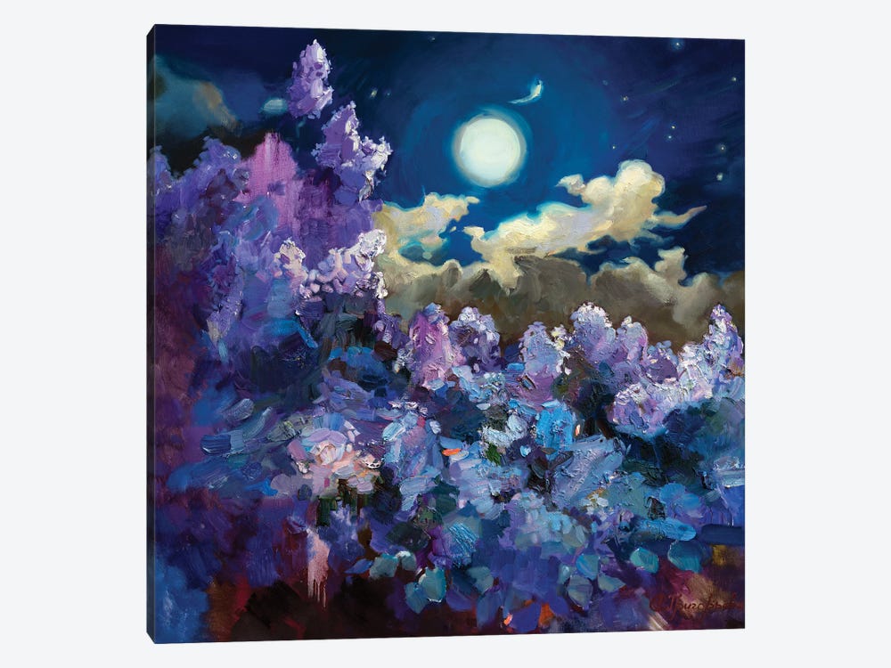 FullMoon Lilac by Anastasiia Grygorieva 1-piece Canvas Print