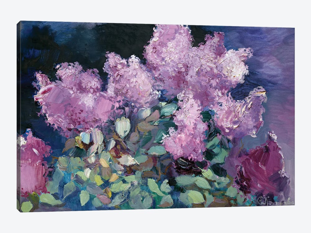 Night Lilac by Anastasiia Grygorieva 1-piece Canvas Wall Art