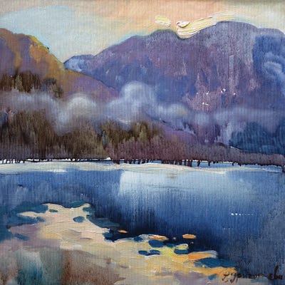 Fog Of Dawn by Anastasiia Grygorieva canvas print