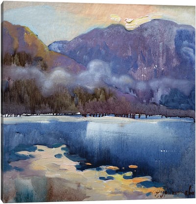 Fog Of Dawn Canvas Art Print - Anastasiia Grygorieva