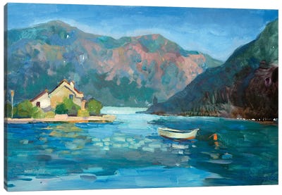 Dawn Of Summer Day Canvas Art Print - Pastel Impressionism