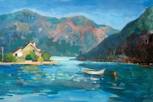 Plein Air Paintings: Dawn Of Summer Day by Anastasiia Grygorieva